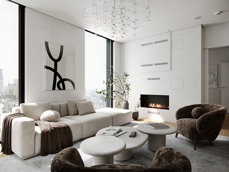 Interior Rendering Living Room